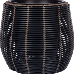 Sale Home4you Kukkaruukunsuoja WICKER Ø45xK40 cm, harmaa