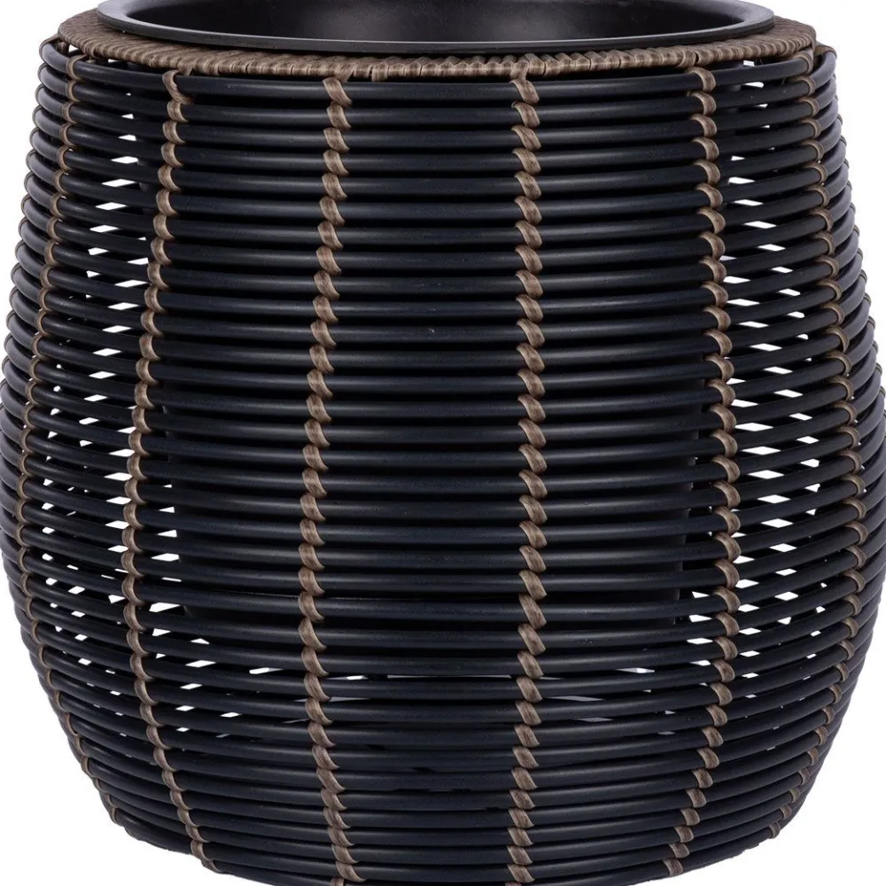 Sale Home4you Kukkaruukunsuoja WICKER Ø45xK40 cm, harmaa