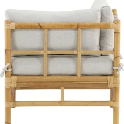 Online Venture Home Kulmamoduuli Cane -sohvaan, luonnollinen bambu/vaaleanharmaa