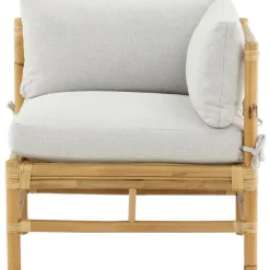 Online Venture Home Kulmamoduuli Cane -sohvaan, luonnollinen bambu/vaaleanharmaa