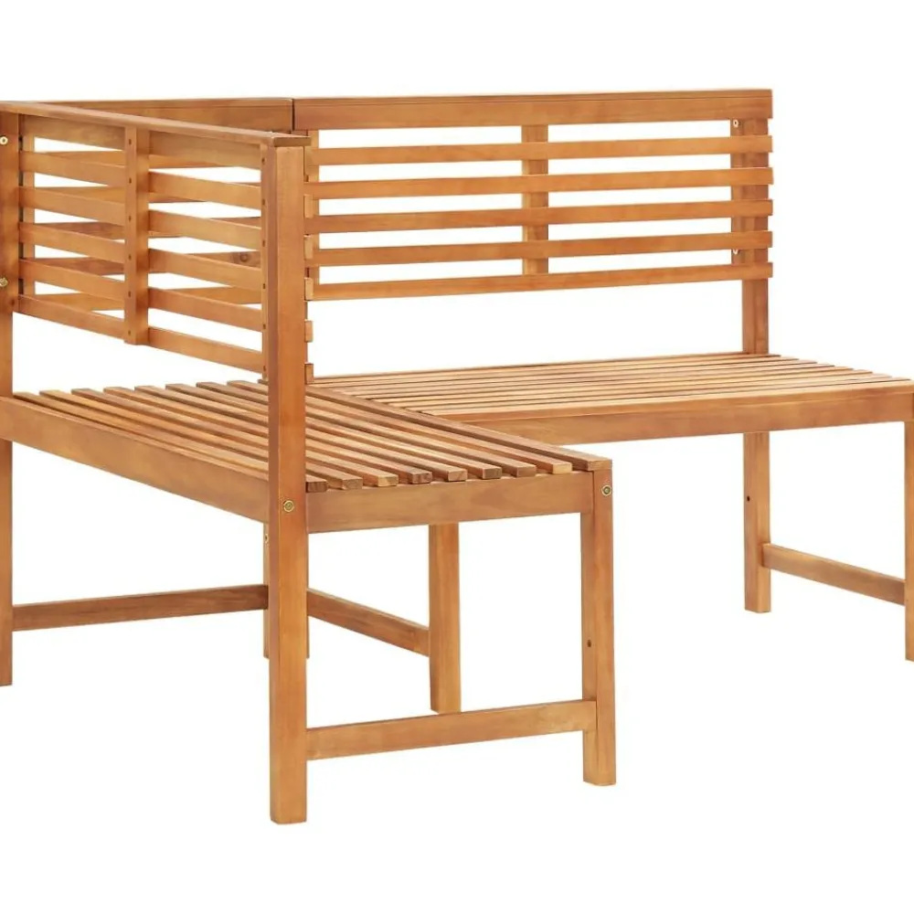 FinePRICE Kulmapenkki 140 cm akaasiapuu