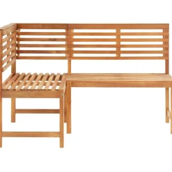 FinePRICE Kulmapenkki 140 cm akaasiapuu