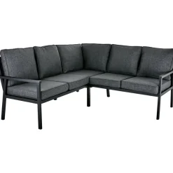 Brafab Kulmasohva terassille Rana, 5-istuttava, harmaa/musta