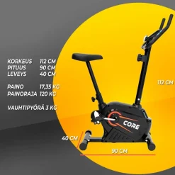 Clearance Core Kuntopyörä 3 kg magneettivastuksella