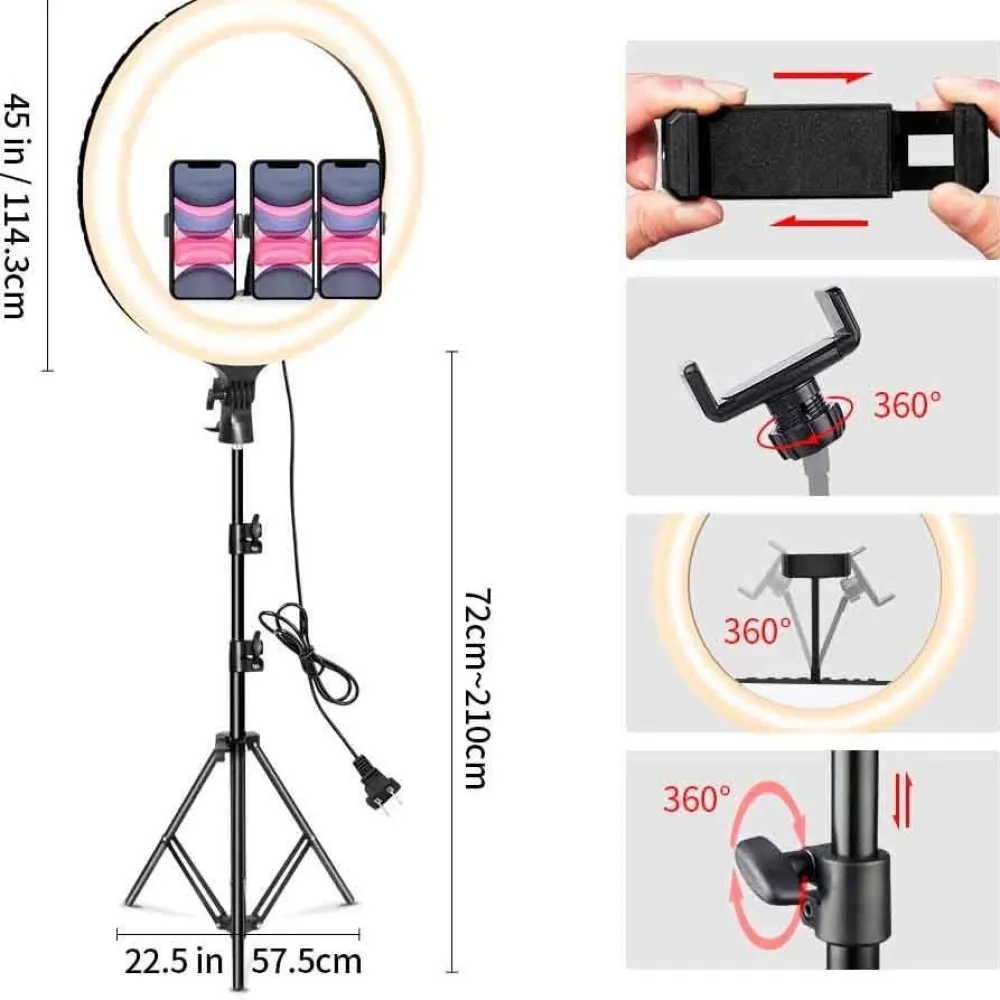 Outlet Snapsy Kuvausvalo Ring Light 18" 210cm