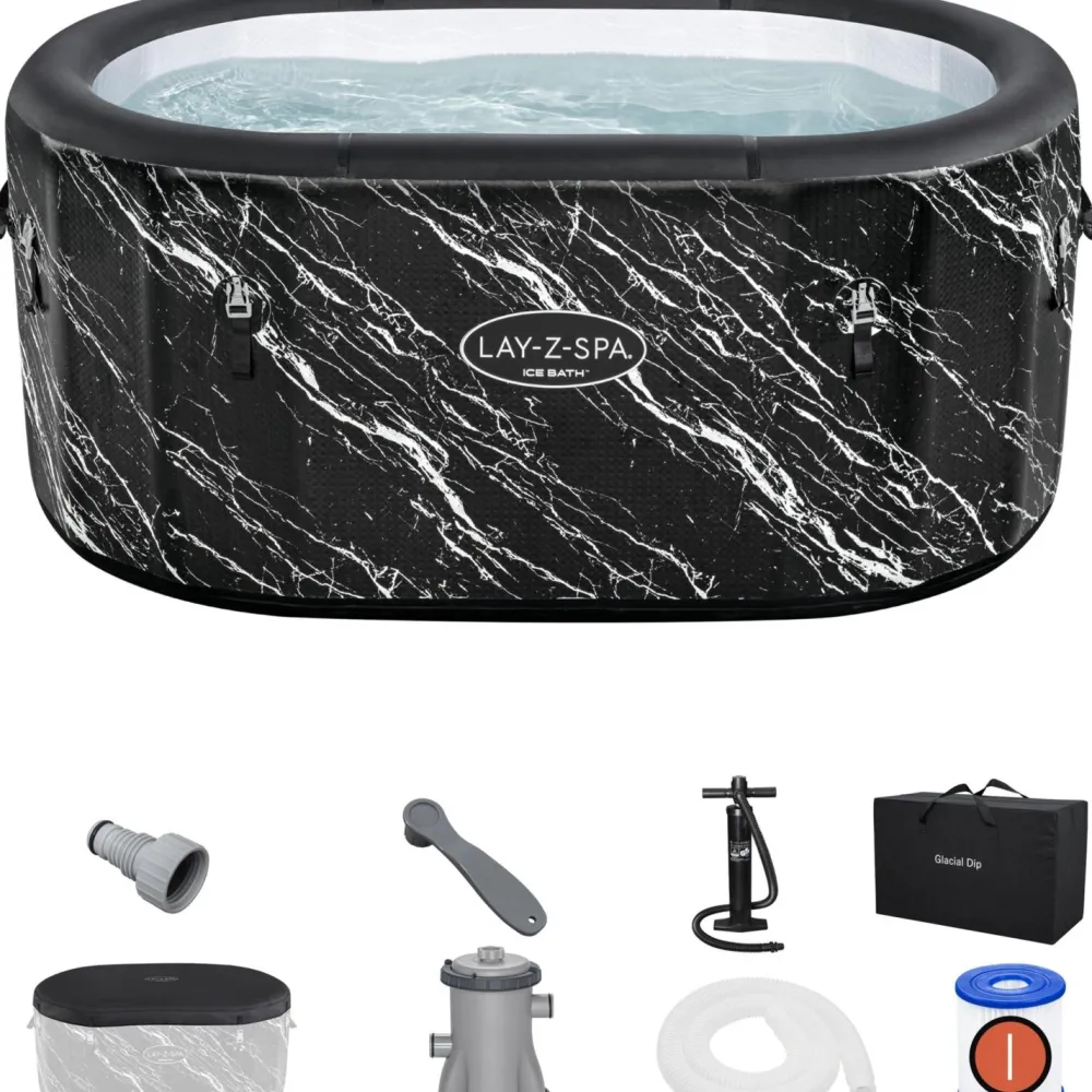 Discount Bestway Kylmäallas Lay-Z-Spa Glacial Dip, 420l, musta