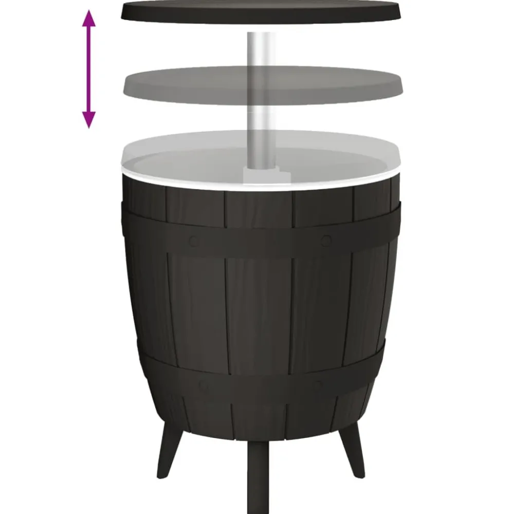 New FinePRICE Kylmäpöytä 3-in-1 musta polypropeeni (64159)