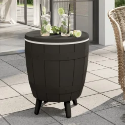New FinePRICE Kylmäpöytä 3-in-1 musta polypropeeni (64159)