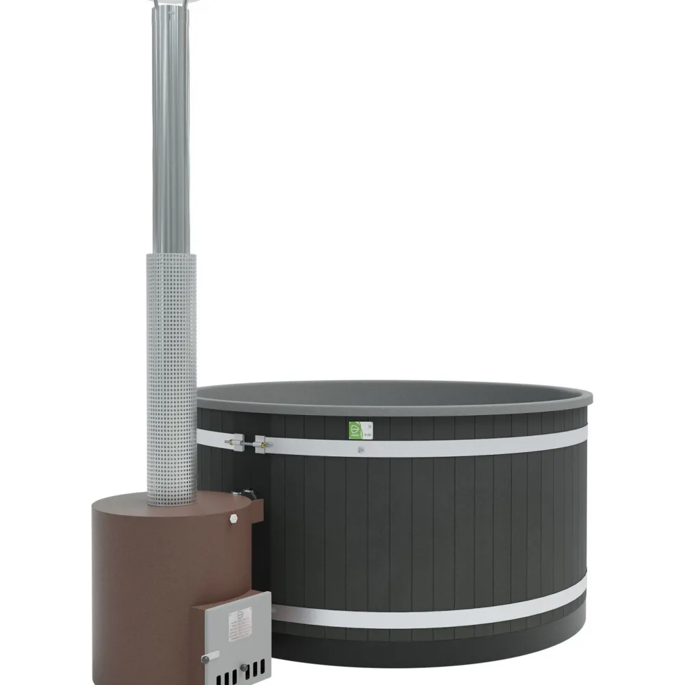 Discount Kirami Kylpytynnyri Comfort Family L Tube, 6-8 hlöä, EP NightBlack/LightGray