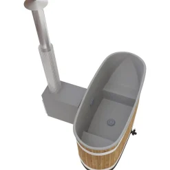 Kirami Kylpytynnyri Original Tiny S Cult-si, 1-2 hlöä, Thermowood/LightGray