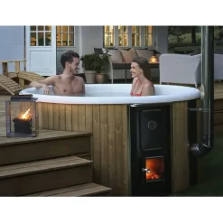 Hot Skargards Kylpytynnyri Regal 190 Dualburn, 5-7 hlöä, Thermowood/valkoinen