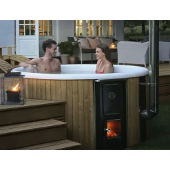 Discount Skargards Kylpytynnyri Regal 220 Dualburn, 8-10 hlöä, Thermowood/valkoinen