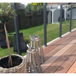 Outlet Hortus Lasikaidepaneeli alumiinitolpille 100x100cm