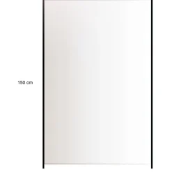 New Hortus Lasikaidepaneeli alumiinitolpille 150x100cm kirkas lasi