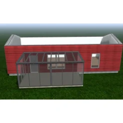 Clearance Maakunnan Lasi Lasiterassi 6x3 6000x3000 mm eri värejä