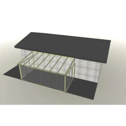 Clearance Maakunnan Lasi Lasiterassi 6x3 6000x3000 mm eri värejä