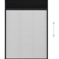 Online FinePRICE Laskostettu hyönteisverkko ikkunaan alumiini 80x160 cm