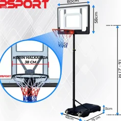 Online ProSport Lasten koripalloteline 1,6 - 2,1 m