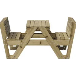 Outlet FinePRICE Lasten piknikpöytä 88x122x58 cm, eri materiaaleja ja värejä (33989)