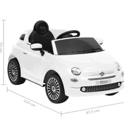 Best FinePRICE Lasten sähköauto Fiat 500, eri värejä