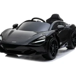 Best Nordic Play Lasten sähköauto McLaren 720S 12Vn kumipintarenkaat nahkaistuin musta