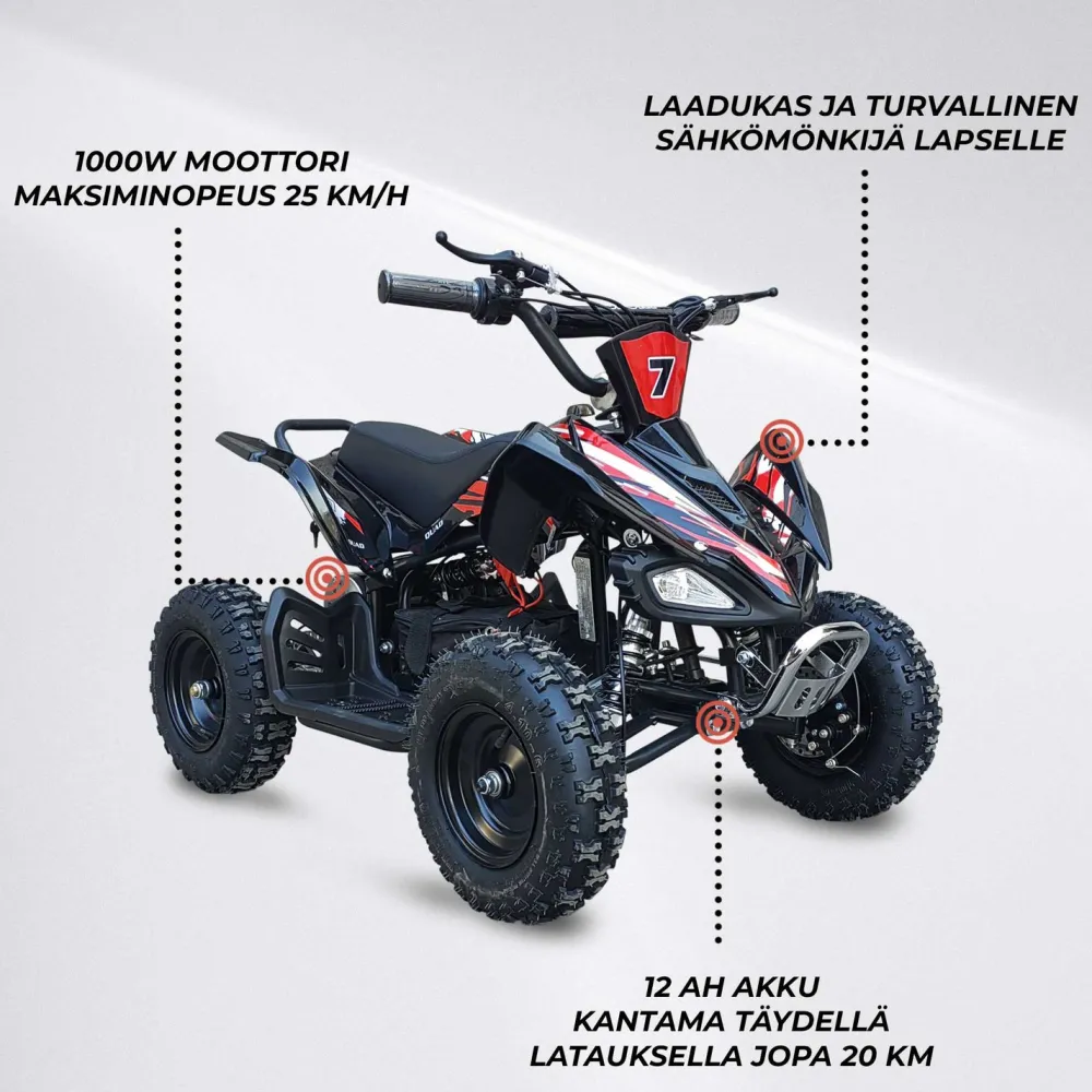 Clearance Swoop Lasten sähkömönkijä Adventurer, 1000W