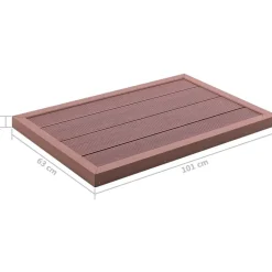Discount FinePRICE Lattiaelementti aurinkokäyttöiselle suihkulle 101x63x5,5cm