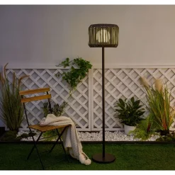 Discount Paulmann Lattiavalaisin aurinkokennolla Pauleen Solar Elegance, IP44, 3000K, musta/harmaa