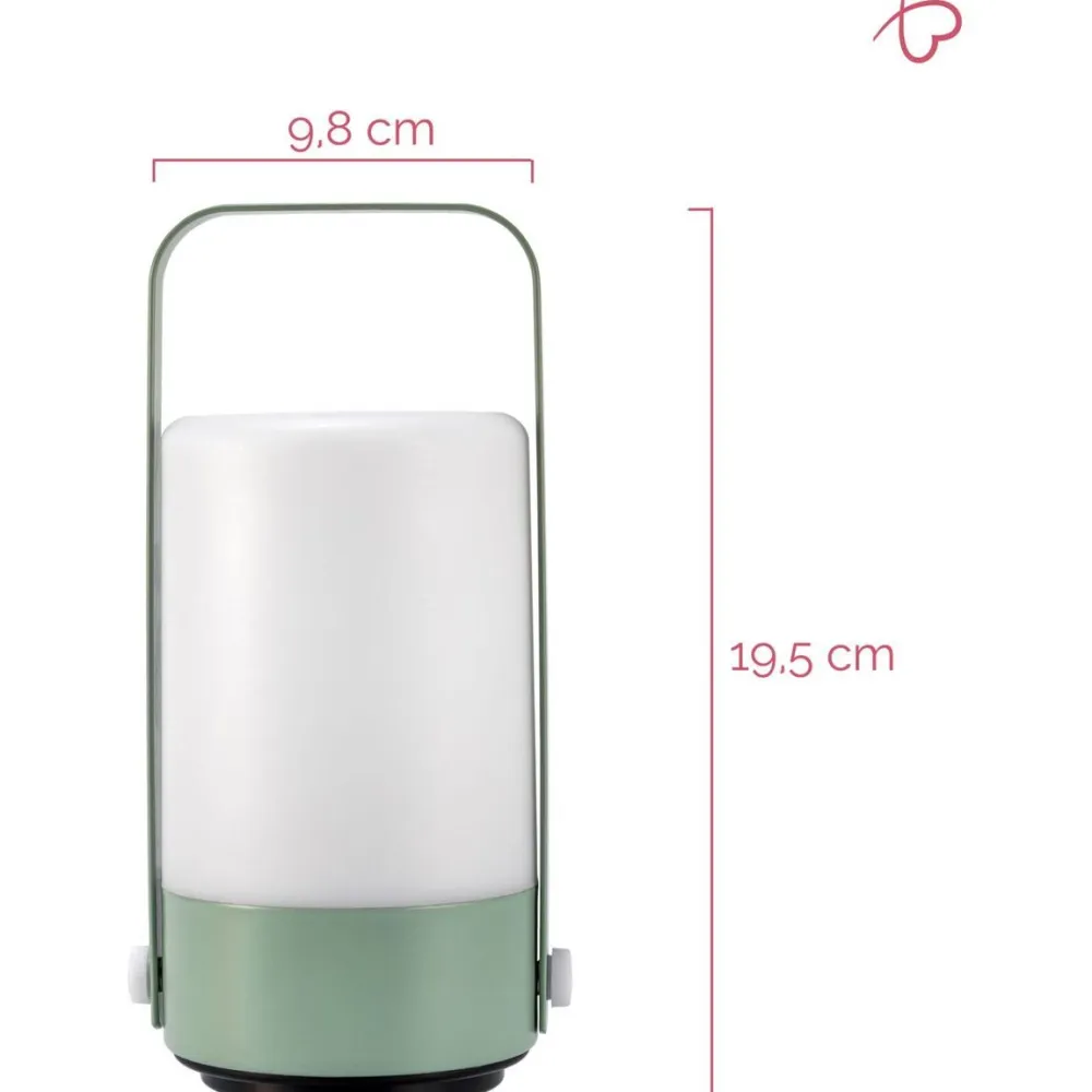 New Paulmann LED-lyhty Pauleen Mobile Charm 3000K, vaaleanvihreä