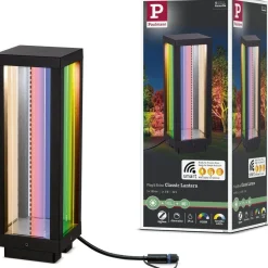 Discount Paulmann LED-lyhty Plug & Shine Classic, 30cm, Smart Home Zigbee 3.0, IP44, RGBW, antrasiitti