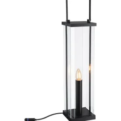 Paulmann LED-lyhty Plug & Shine Classic, 69.5cm, IP44, 1900K, antrasiitti