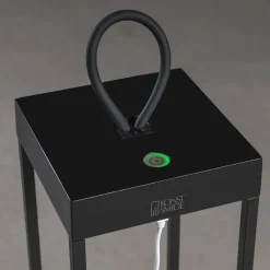 Online Konstsmide LED-lyhtyvalaisin Ravello 50cm ladattava musta