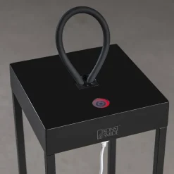 Online Konstsmide LED-lyhtyvalaisin Ravello 30cm ladattava musta