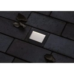 New Paulmann LED-maavalaisin aurinkokennolla Domenic, 8x8cm, IP67, 3000K, musta