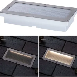 Sale Paulmann LED-maavalaisin aurinkokennolla Aron, IP67, 3000K, liiketunnistin, valkoinen