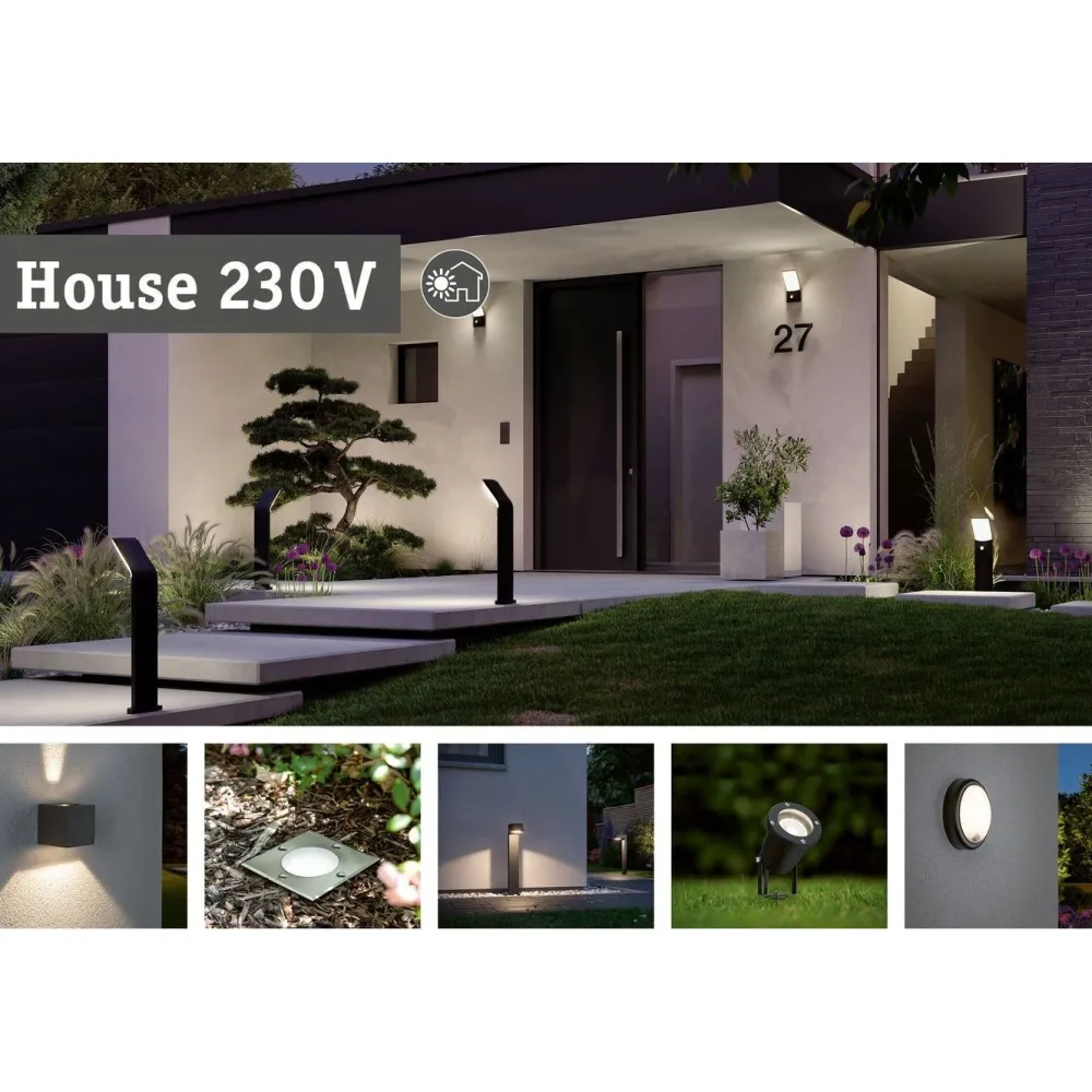 Clearance Paulmann LED-maavalaisin Durea, IP67, 15.3cm, 3000K, 75°, rst