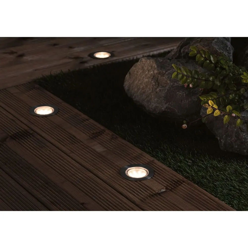 Best Paulmann LED-Maavalaisin Plug & Shine 2W Ø70mm upotettava