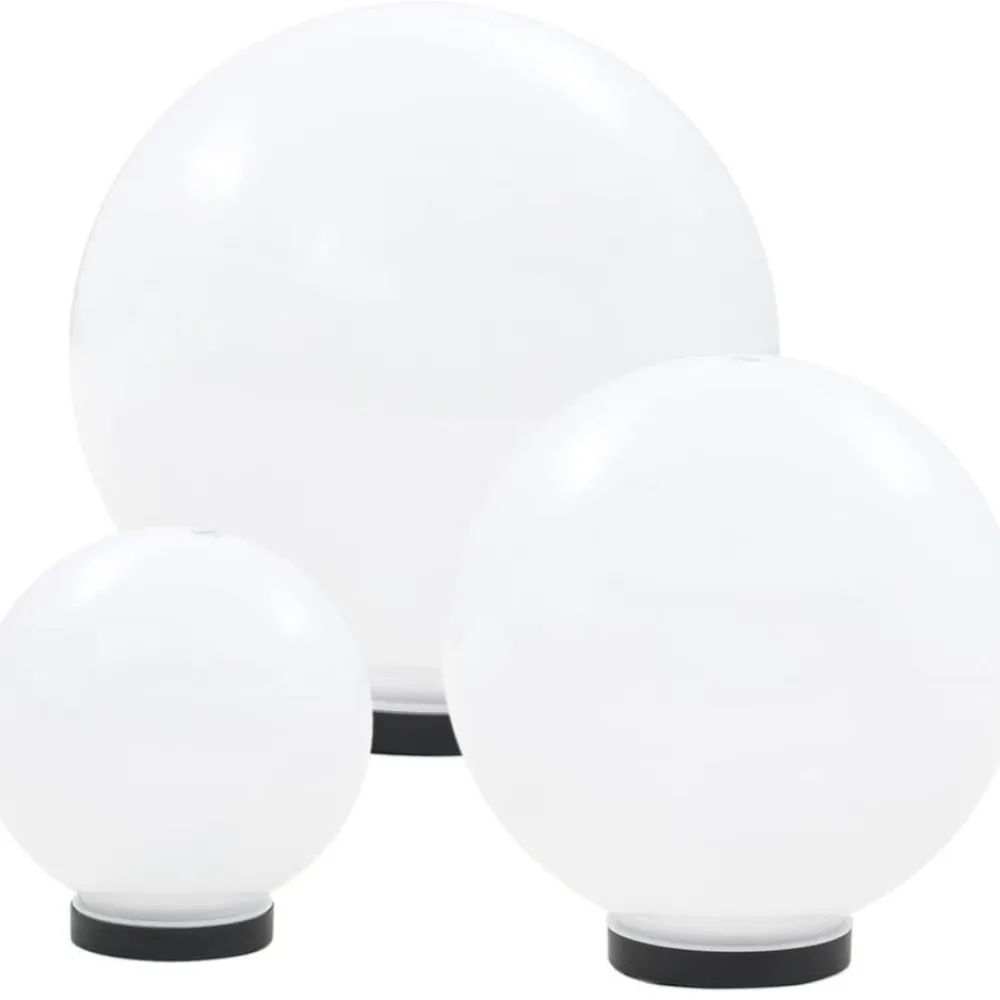 Hot FinePRICE Led-pallovalaisimet 3 kpl 20/30/40 cm akryyli