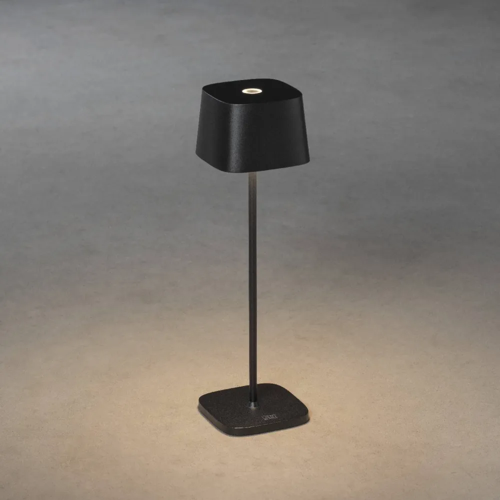 Online Konstsmide LED-pöytävalaisin Capri ladattava musta