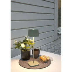Hot Konstsmide LED-pöytävalaisin Lounge Capri 7814-960, ladattava, terrakotta