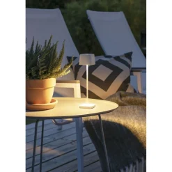 Konstsmide LED-pöytävalaisin Lounge Capri Mini, ladattava, eri värejä