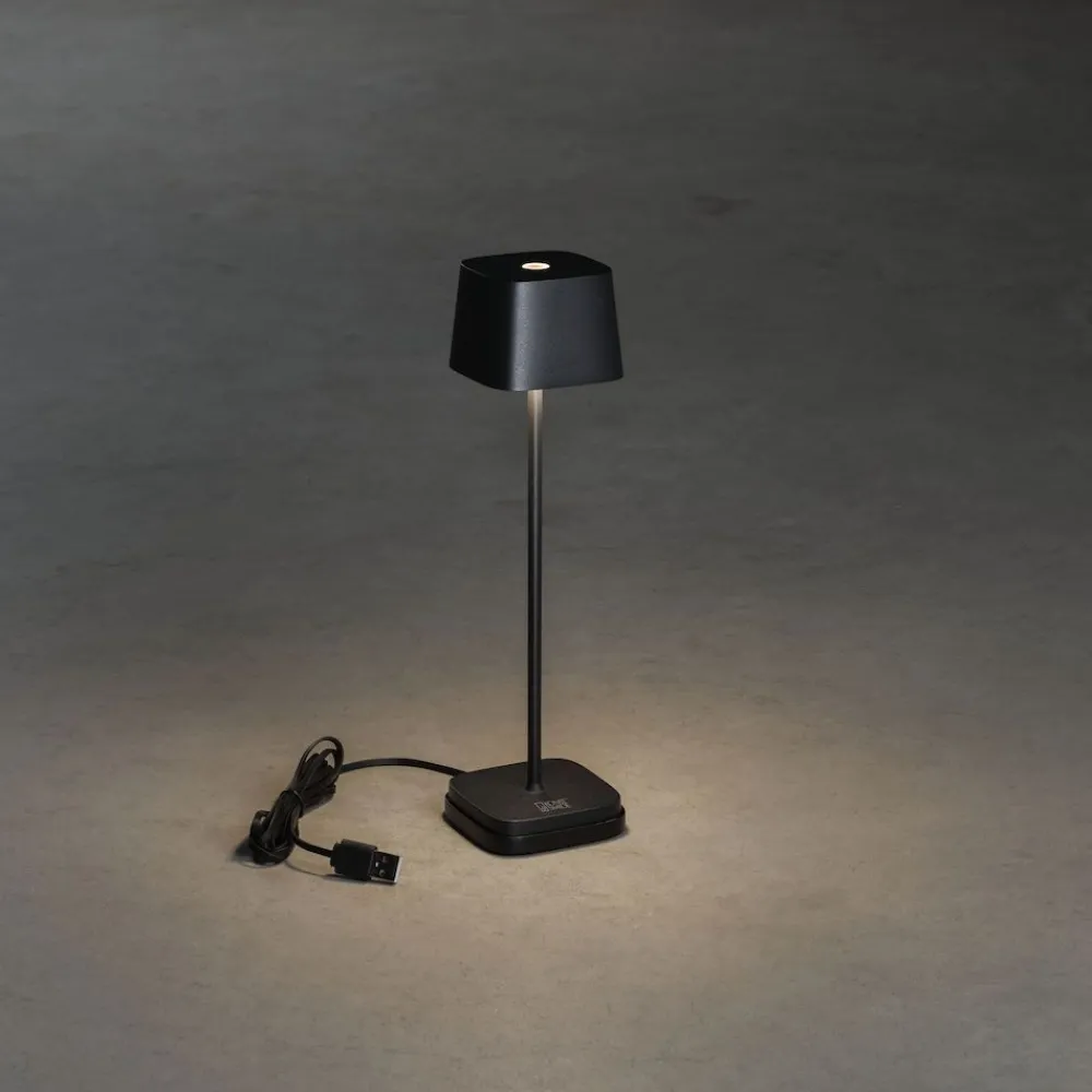 Konstsmide LED-pöytävalaisin Lounge Capri Mini, ladattava, eri värejä