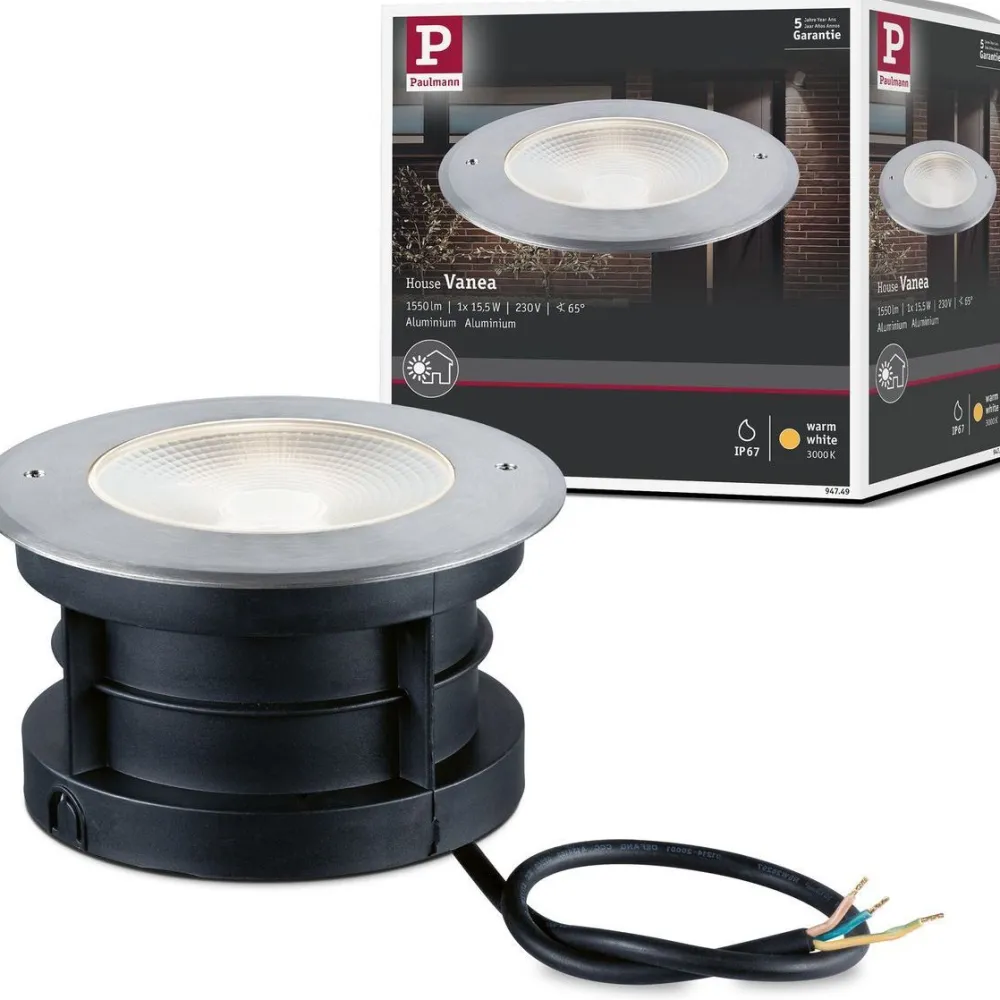 Sale Paulmann LED-terassivalaisin Vanea, IP67, 16cm, 3000K, korroosionkestävä, alumiini