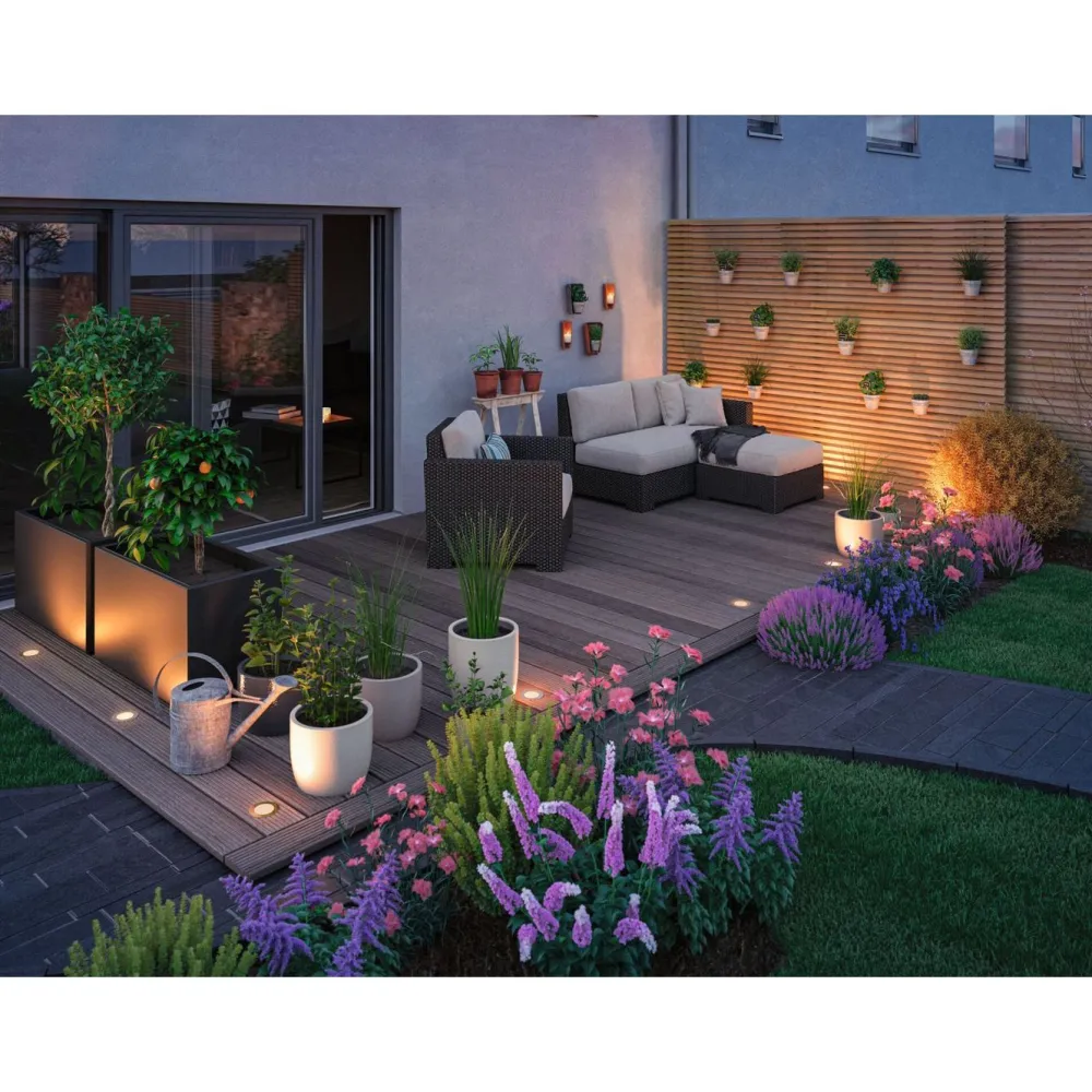 Hot Paulmann LED-terassivalaisin Plug & Shine, Smart Home Zigbee 3.0, IP65, säädettävä värilämpötila, musta
