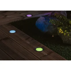 Paulmann LED-terassivalaisin Plug & Shine Floor, Smart Home Zigbee 3.0, IP67, RGBW+, 2W, rst
