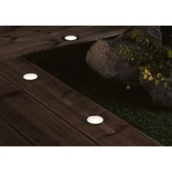 Paulmann LED-terassivalaisin Plug & Shine Floor, Smart Home Zigbee 3.0, IP67, RGBW+, 2W, rst