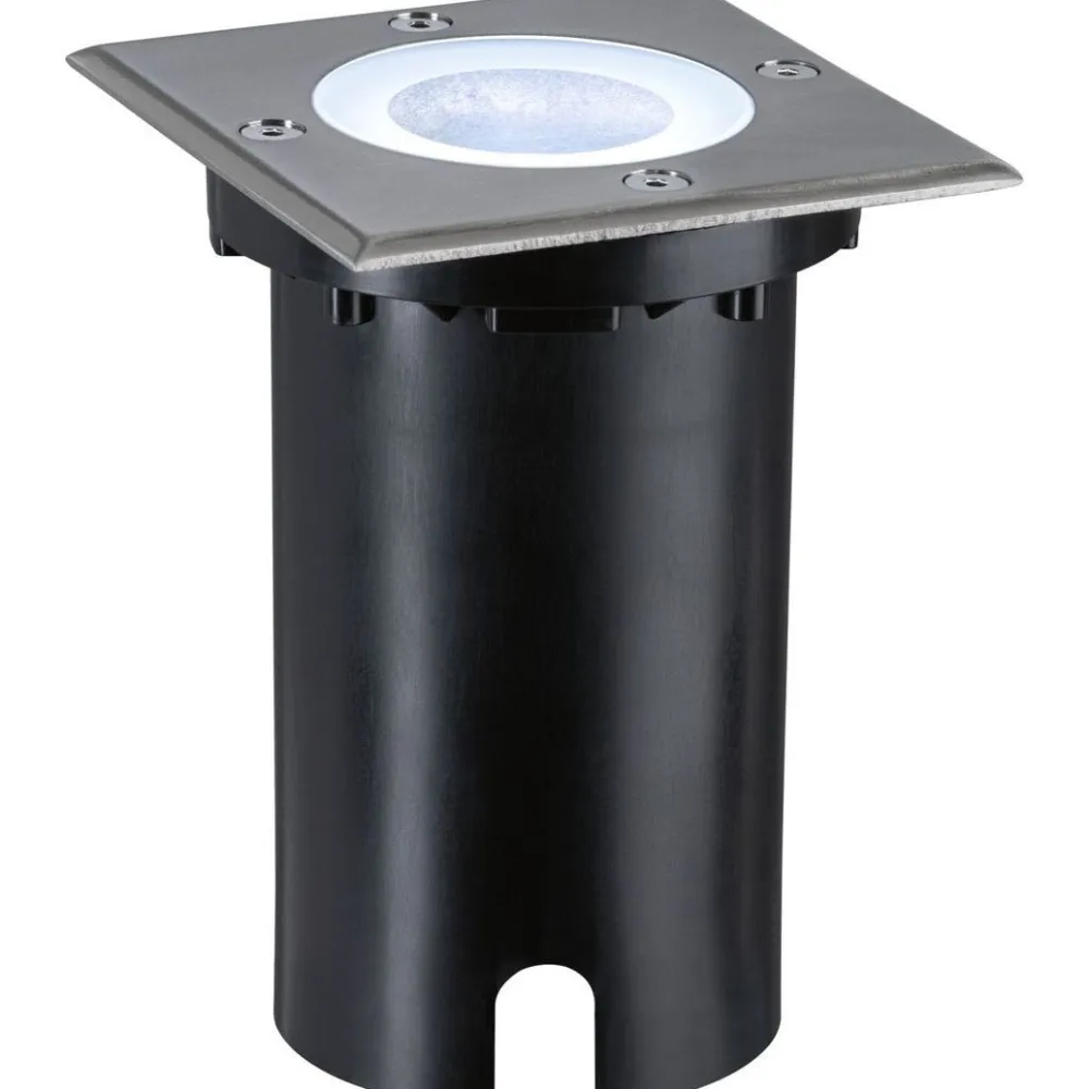 Sale Paulmann LED-terassivalaisin Floor, Smart Home Zigbee 3.0, IP67, 11x11cm, RGBW+, harjattu rauta