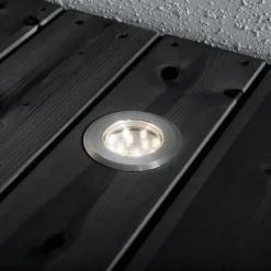 Outlet Konstsmide LED-terassivalaisinsarja Mini LED 7465-000 3x0.72W teräs 3-osainen