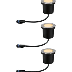 Clearance Paulmann LED-terassivalaisinsarja Plug & Shine Floor, IP67, 2200K, 3x4.5W, antrasiitti
