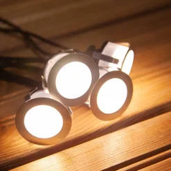 Online LED Energie LED-terassivalosarja 4x0,4W IP65/44 3000K hämäräkytkin